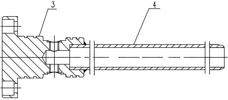 Test device and test method for live oil pipe hydraulic cylinder with built-in piston rod