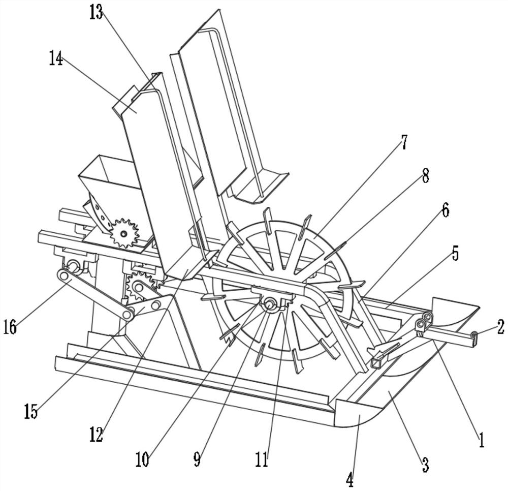 Intelligent rice direct seeding machine capable of laterally and deeply fertilizing and working method of intelligent rice direct seeding machine