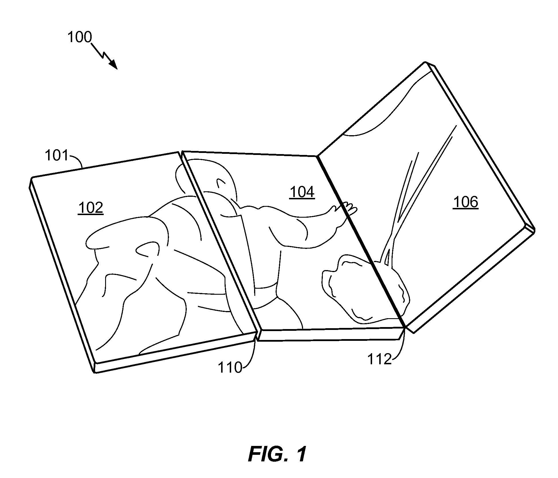 Method for indicating location and direction of a graphical user interface element