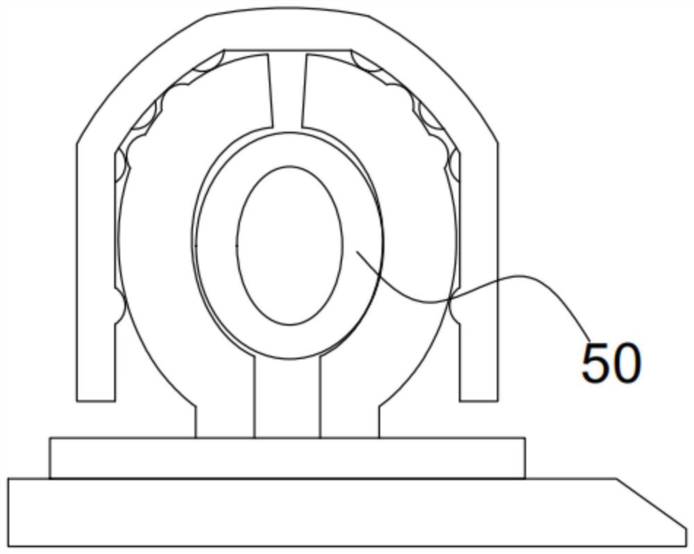 Expanding type cloth clamping mechanism and embroidery frame