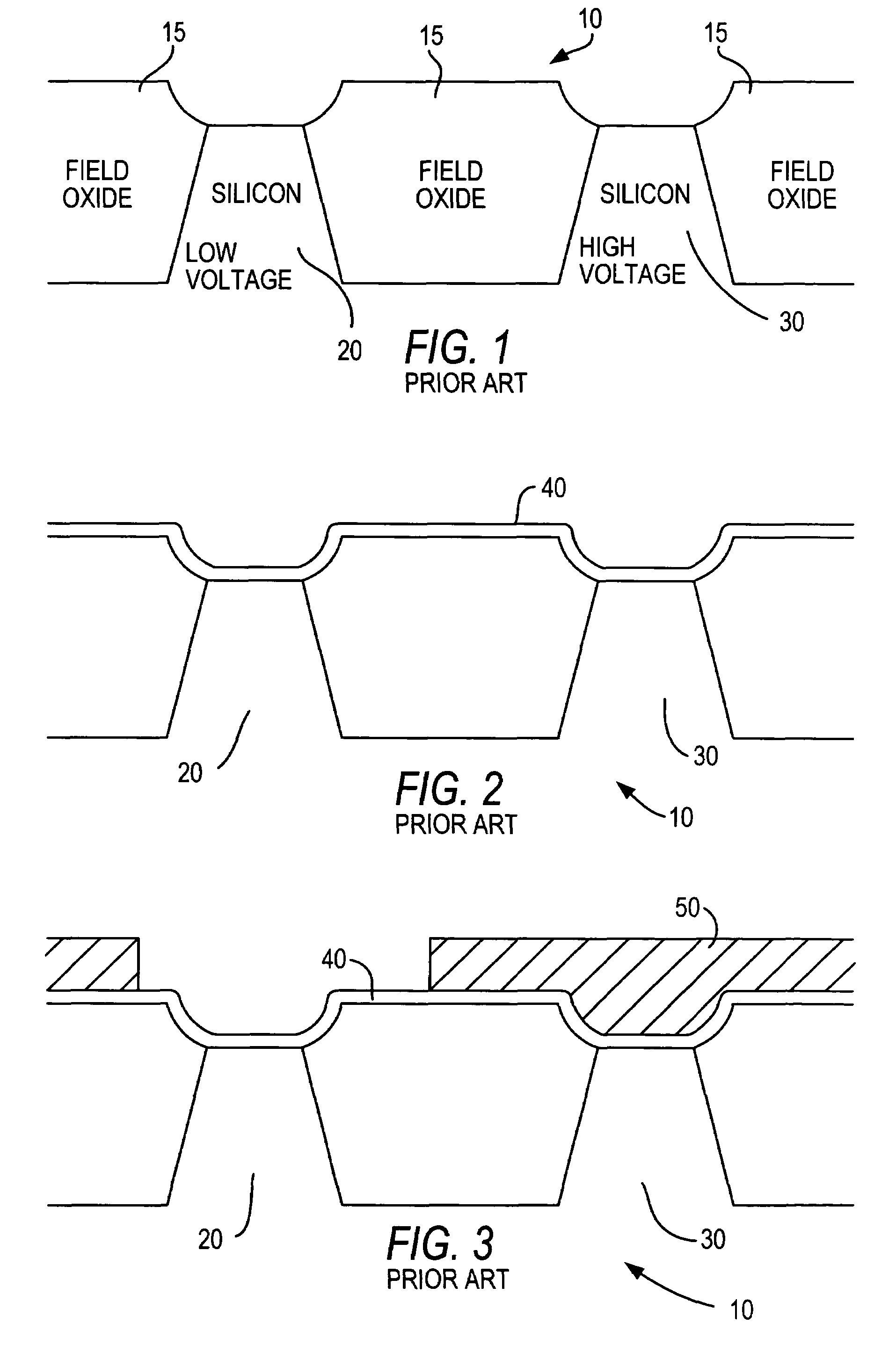 Reduction of field edge thinning in peripheral devices