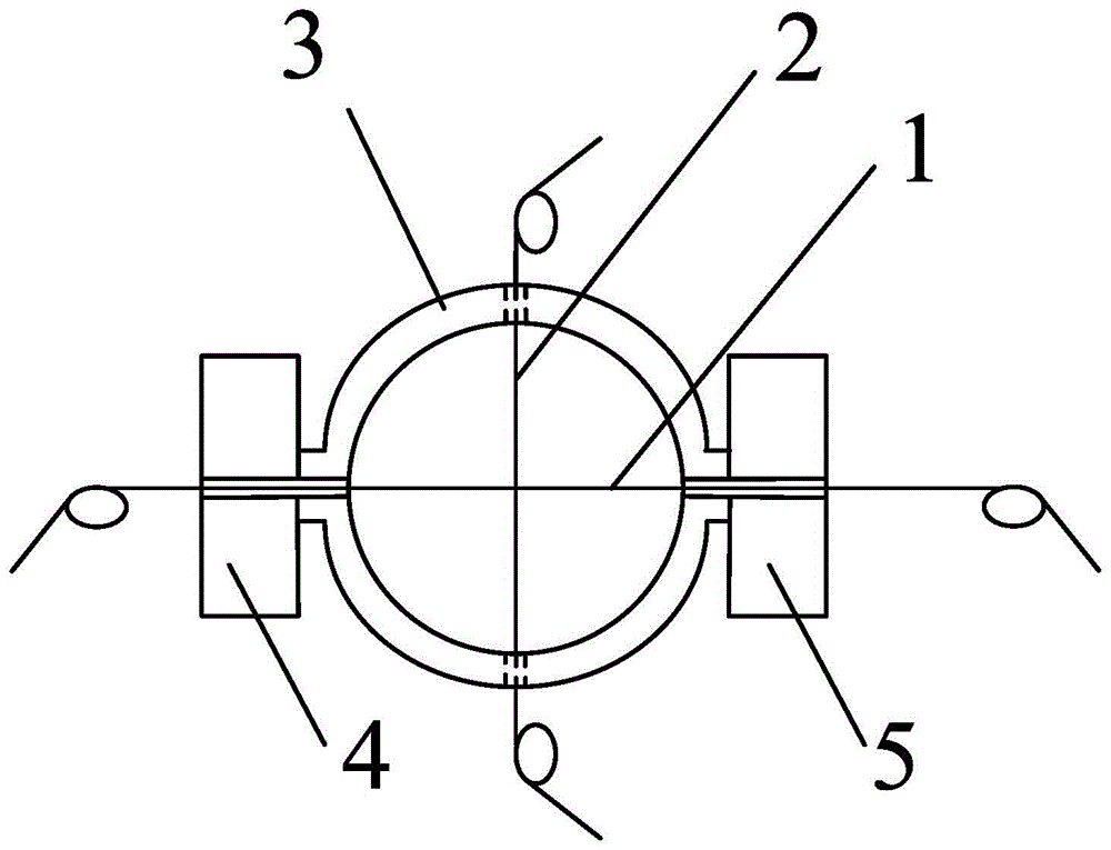 A fiber grating differential strain gauge and its production and use method
