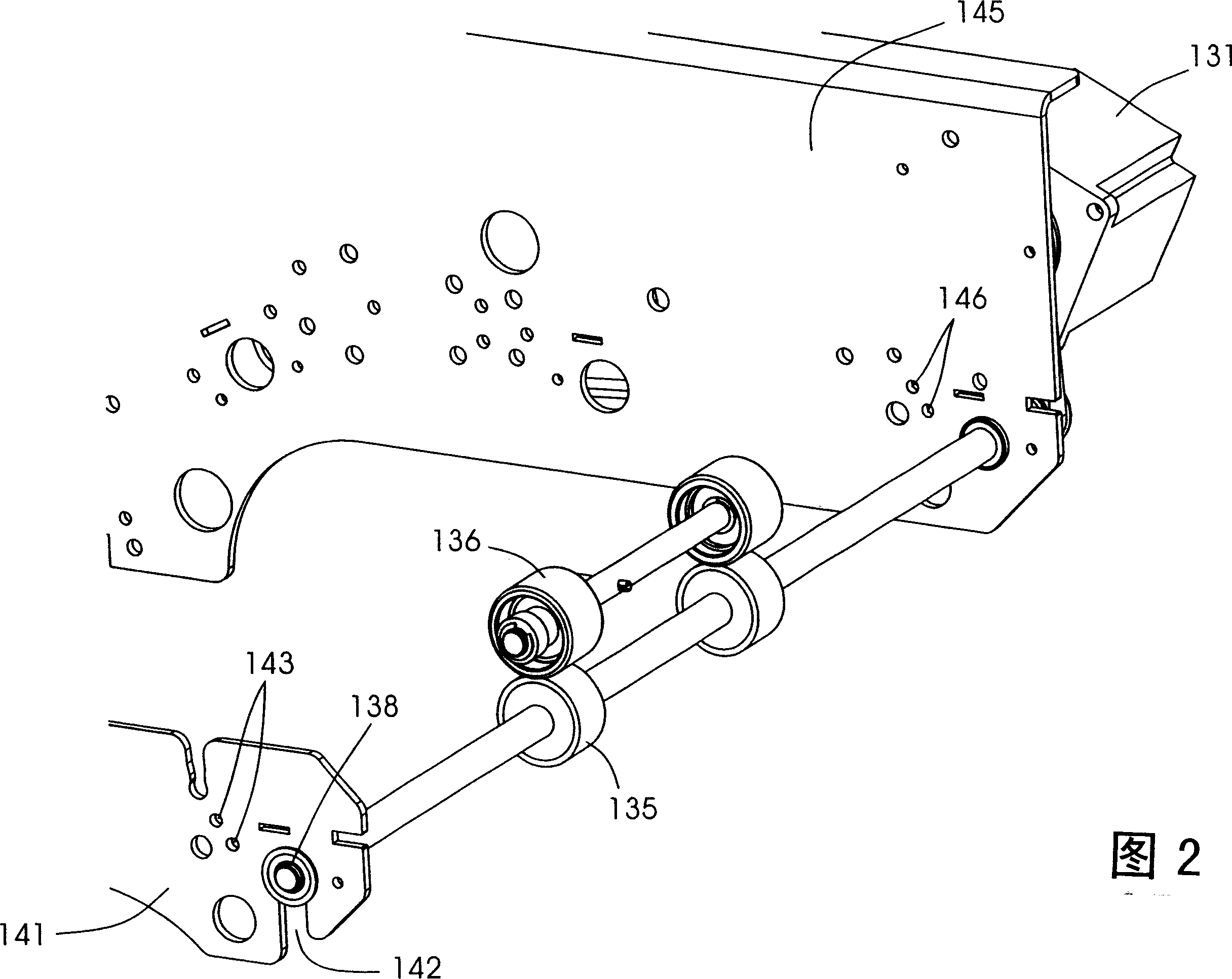 Device used for delivering quiding plane material
