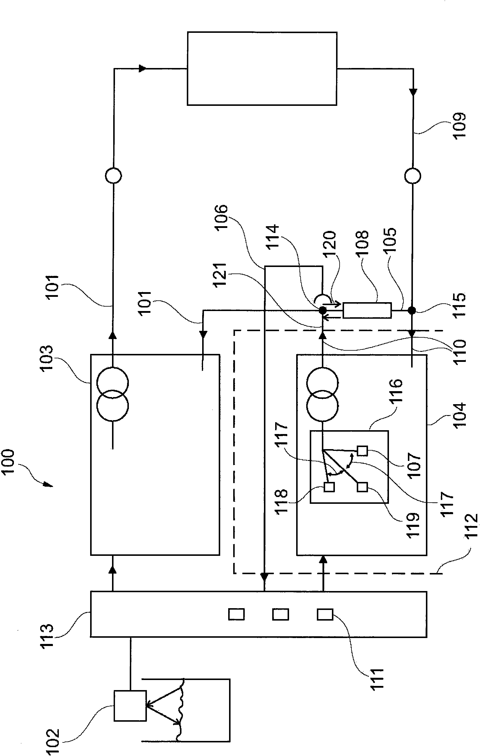 Current production equipment for generating and monitoring and measuring the electric current