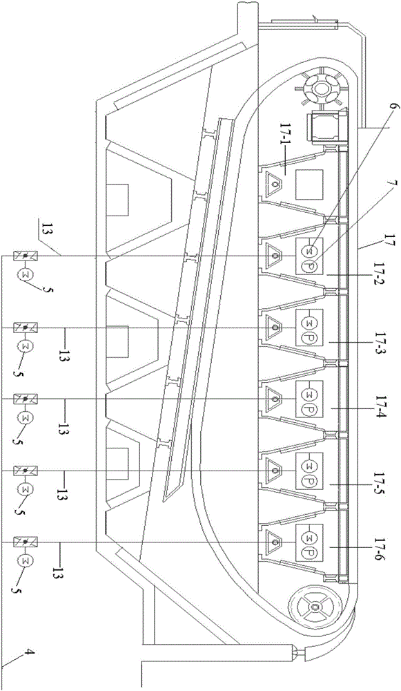 Independent partitioned grate firing flue gas circulation combustion system and use method thereof