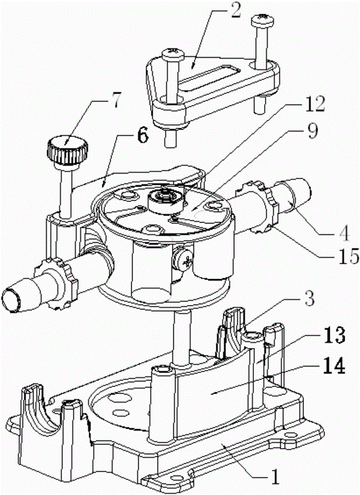 Linear type fast-assembling peristaltic pump assembly