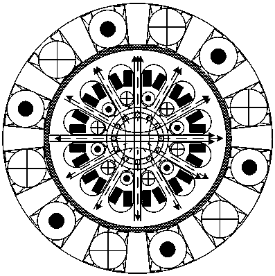 Disk type bearingless induction motor