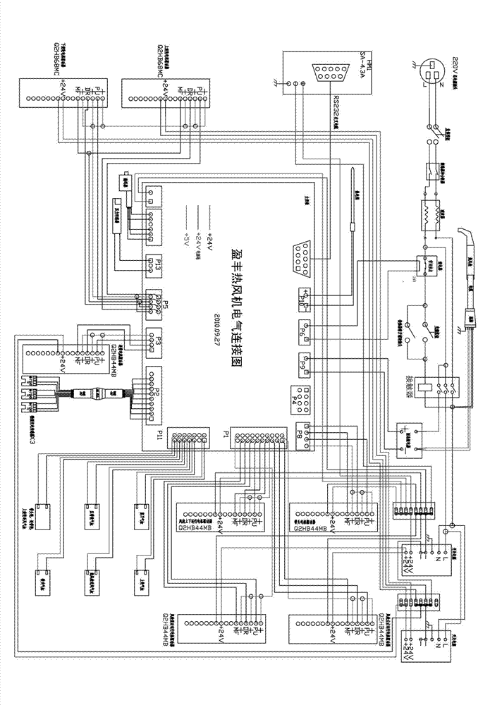 Intelligent control circuit of hot air seam sealing machine