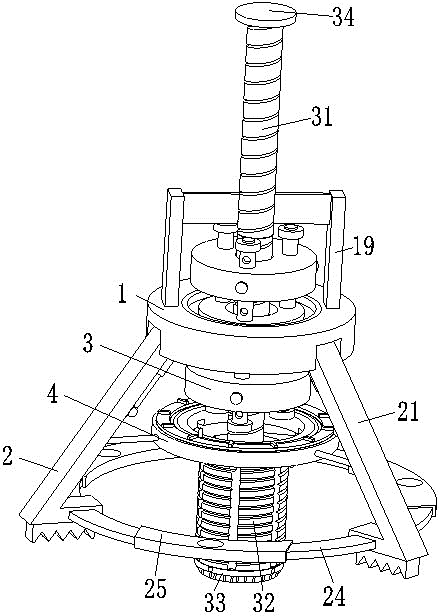 A vertical rock drilling device and drilling method