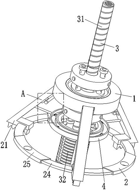 A vertical rock drilling device and drilling method