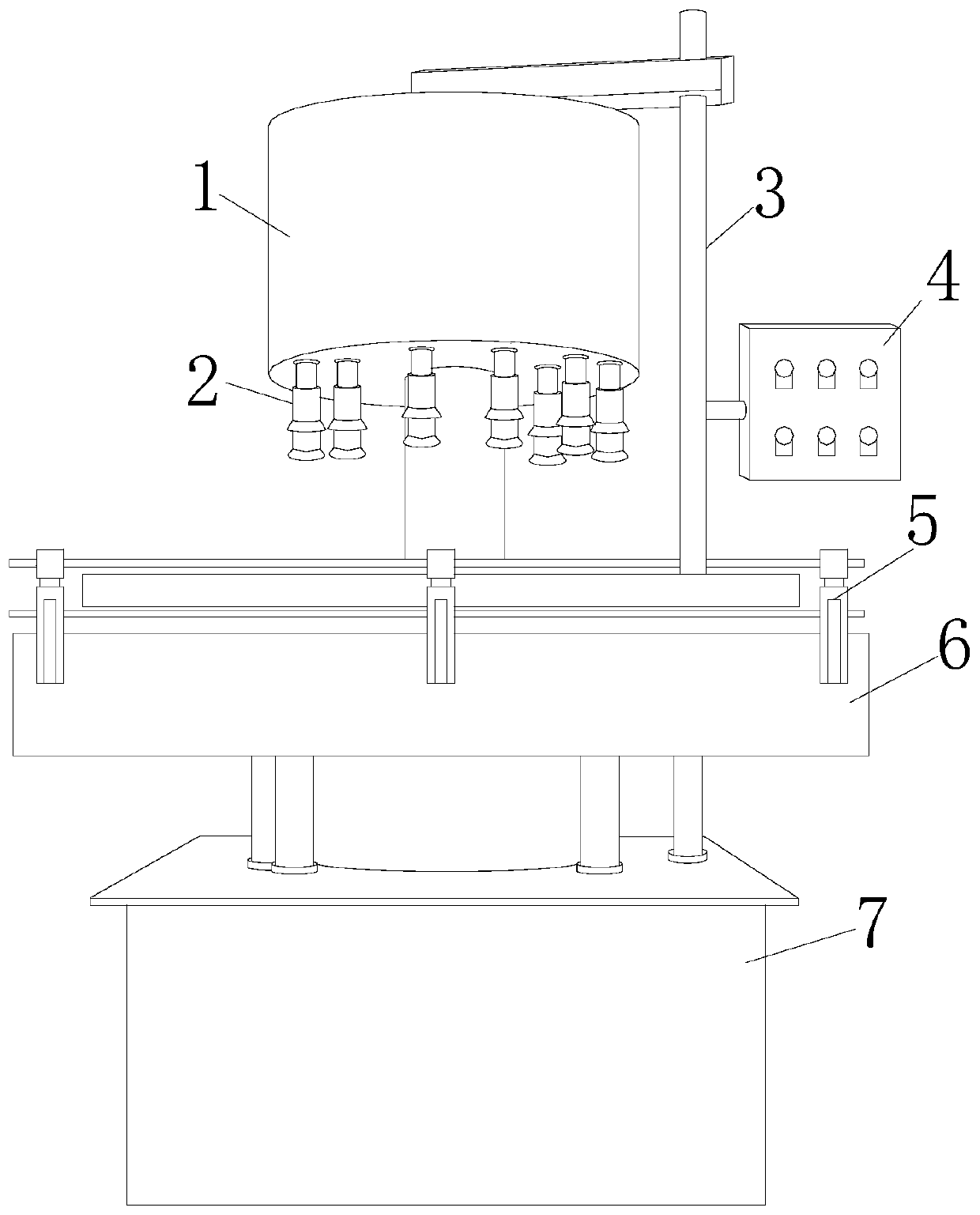 Capping system for glass jar filling