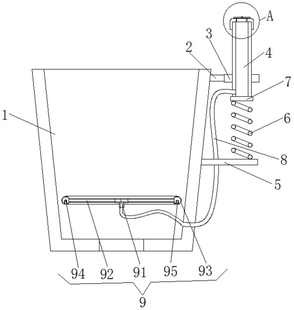 A kind of automatic watering flower pot for asparagus planting