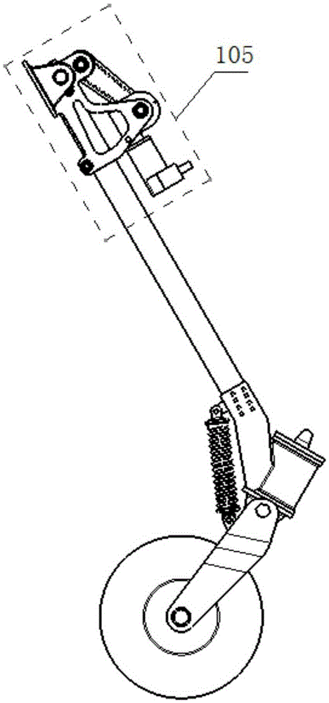 Landing-gear raising-lowering device