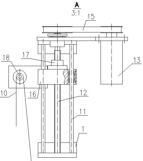 Self-adaption tension control device and method of electrode wires of linear cutting machine