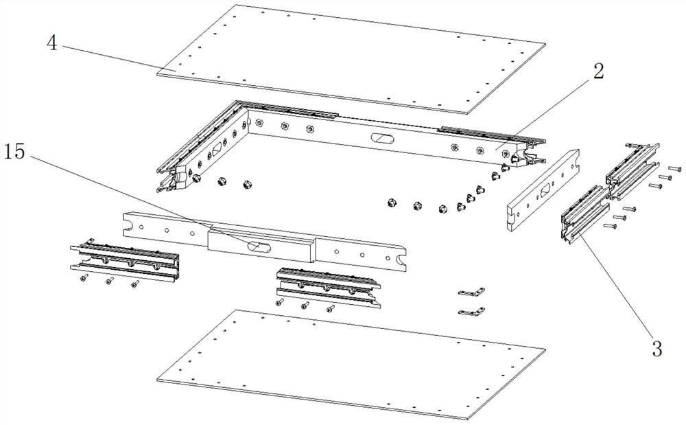 Rapid assembling structure of modular wallboards