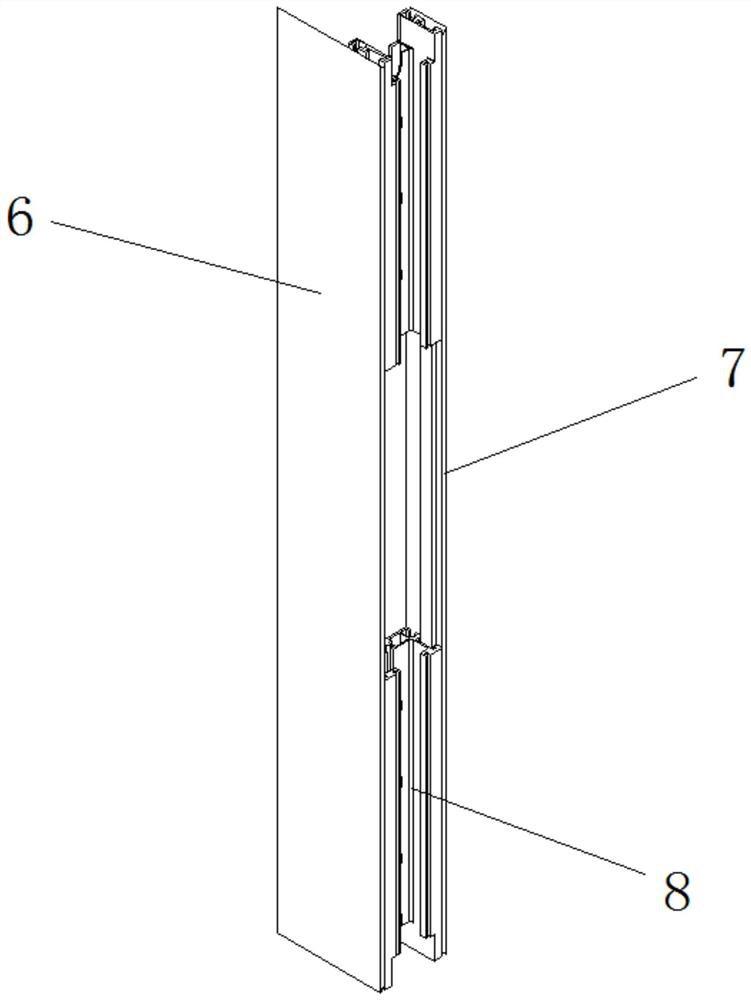 Rapid assembling structure of modular wallboards