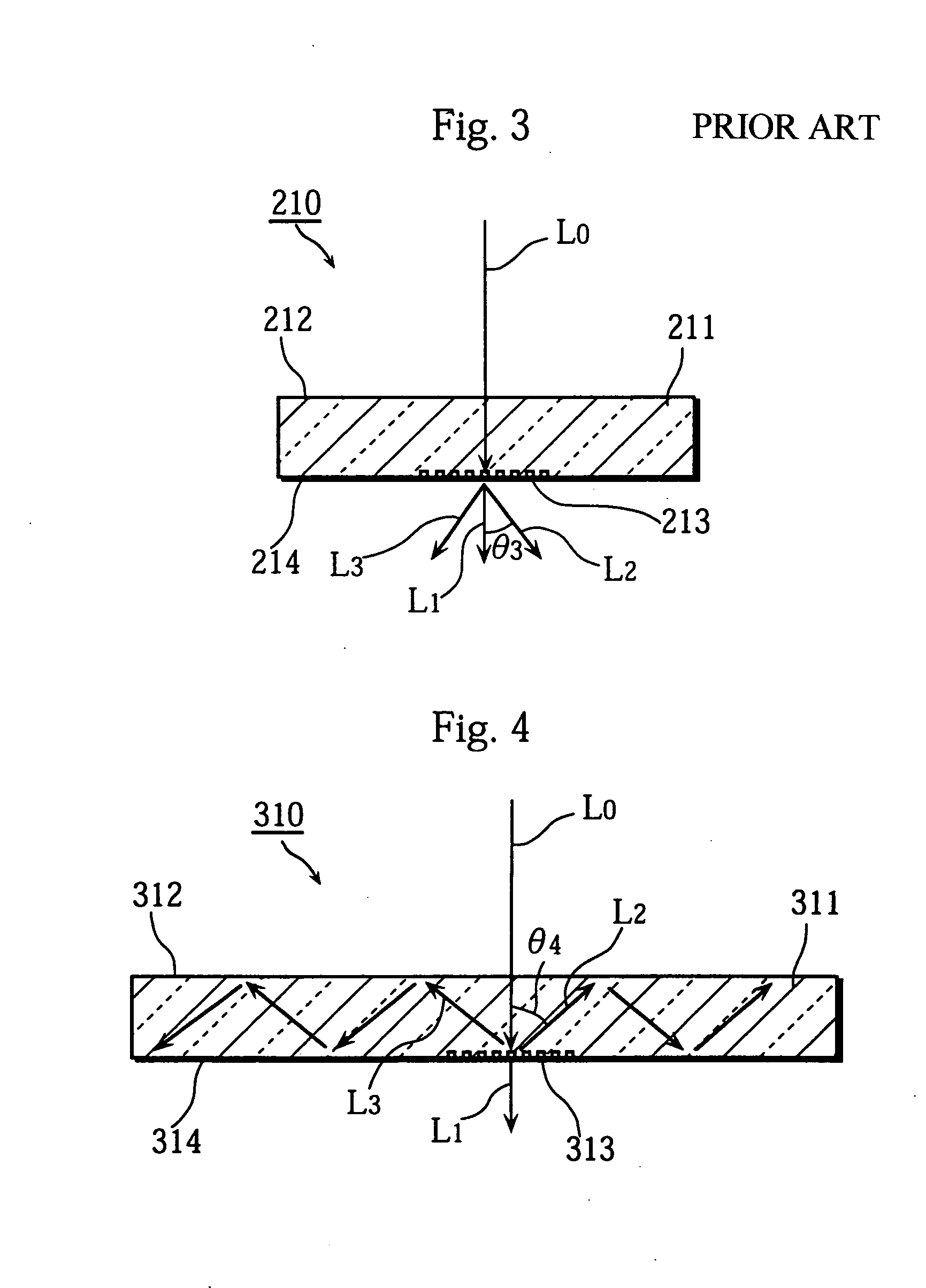 Diffractive optical element that polarizes light and an optical pickup using the same