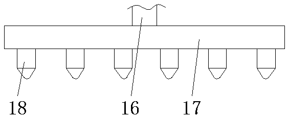 Deinsectizing sprinkling device for forestry