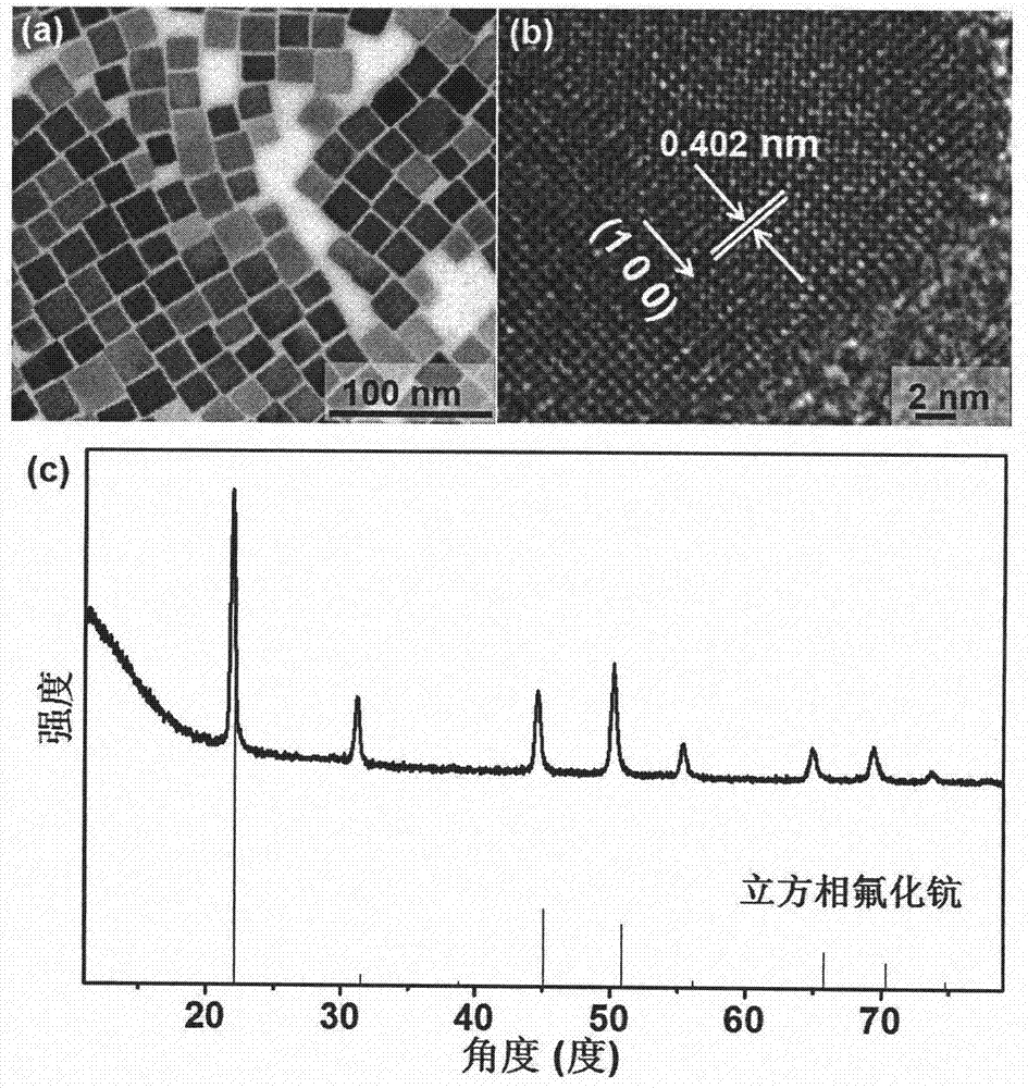 Method for preparing scandium fluoride nanocrystal and regulating crystalline phase at low temperature and normal pressure