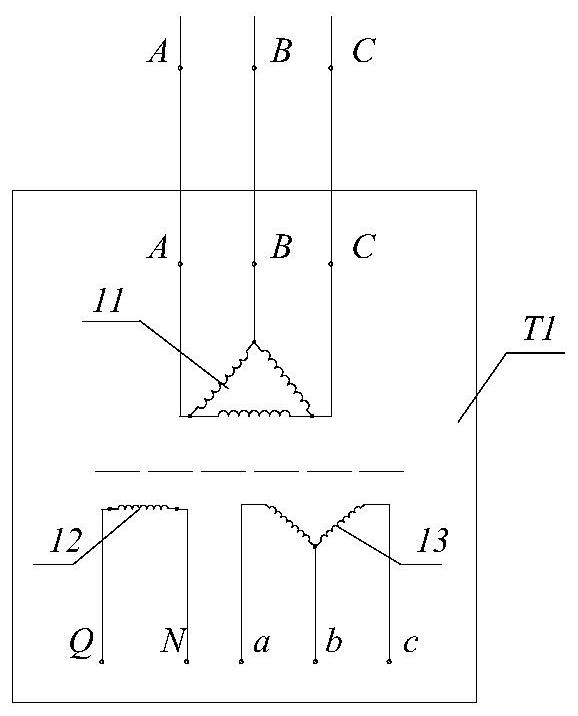 Traction and electric power hybrid power supply system for alternating current electrified rail transit engineering