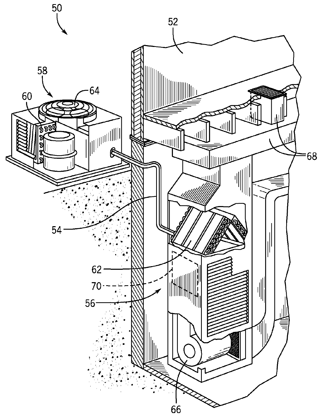 Combined suction header and accumulator unit