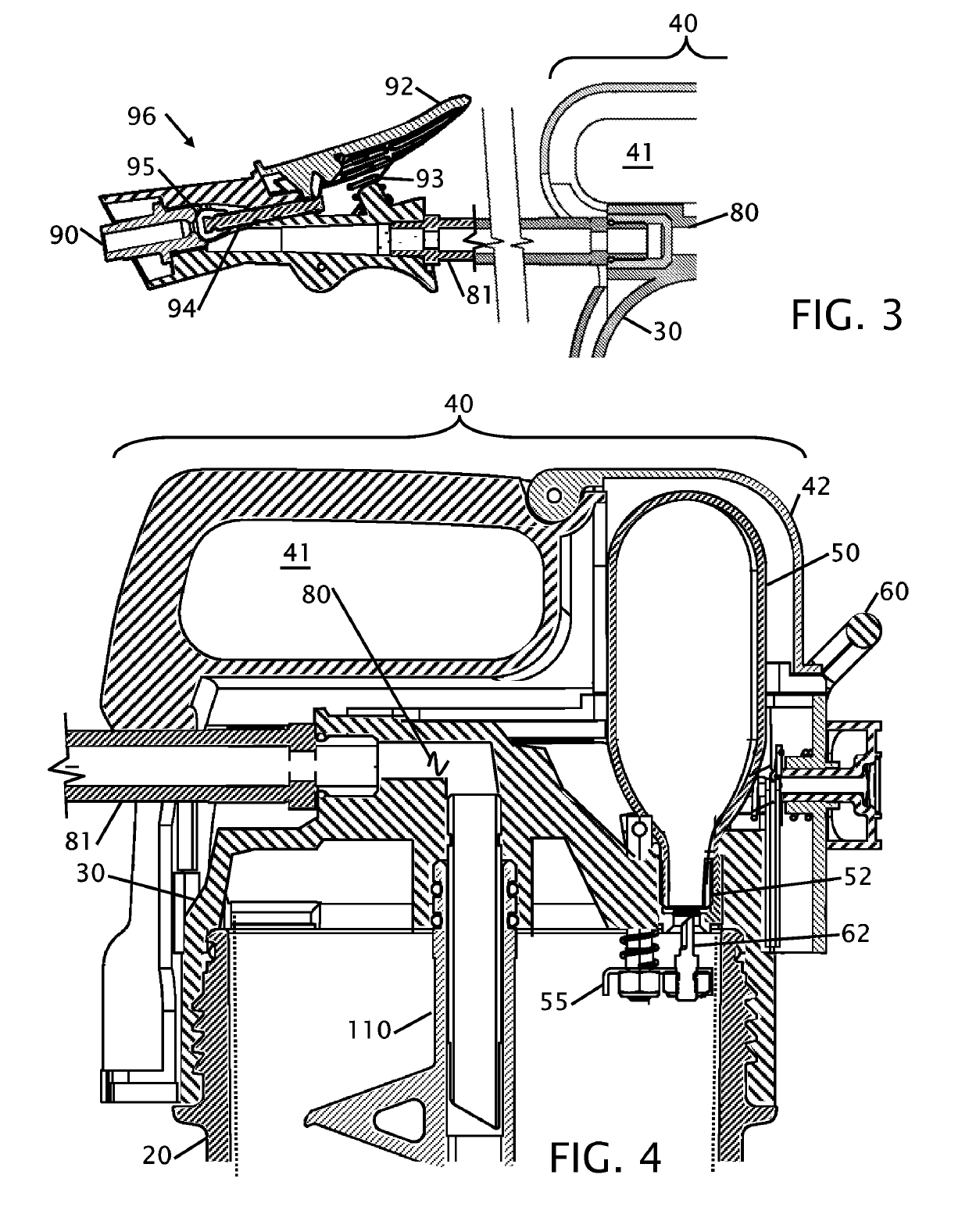 Fire extinguisher with internal mixing and external gas cartridge