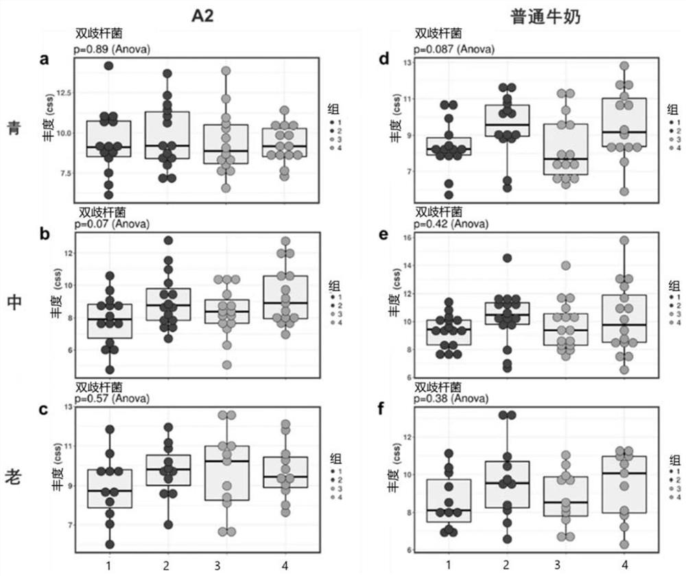 Application of beta-casein A2 and composition of beta-casein A2 to promotion of bifidobacterium proliferation