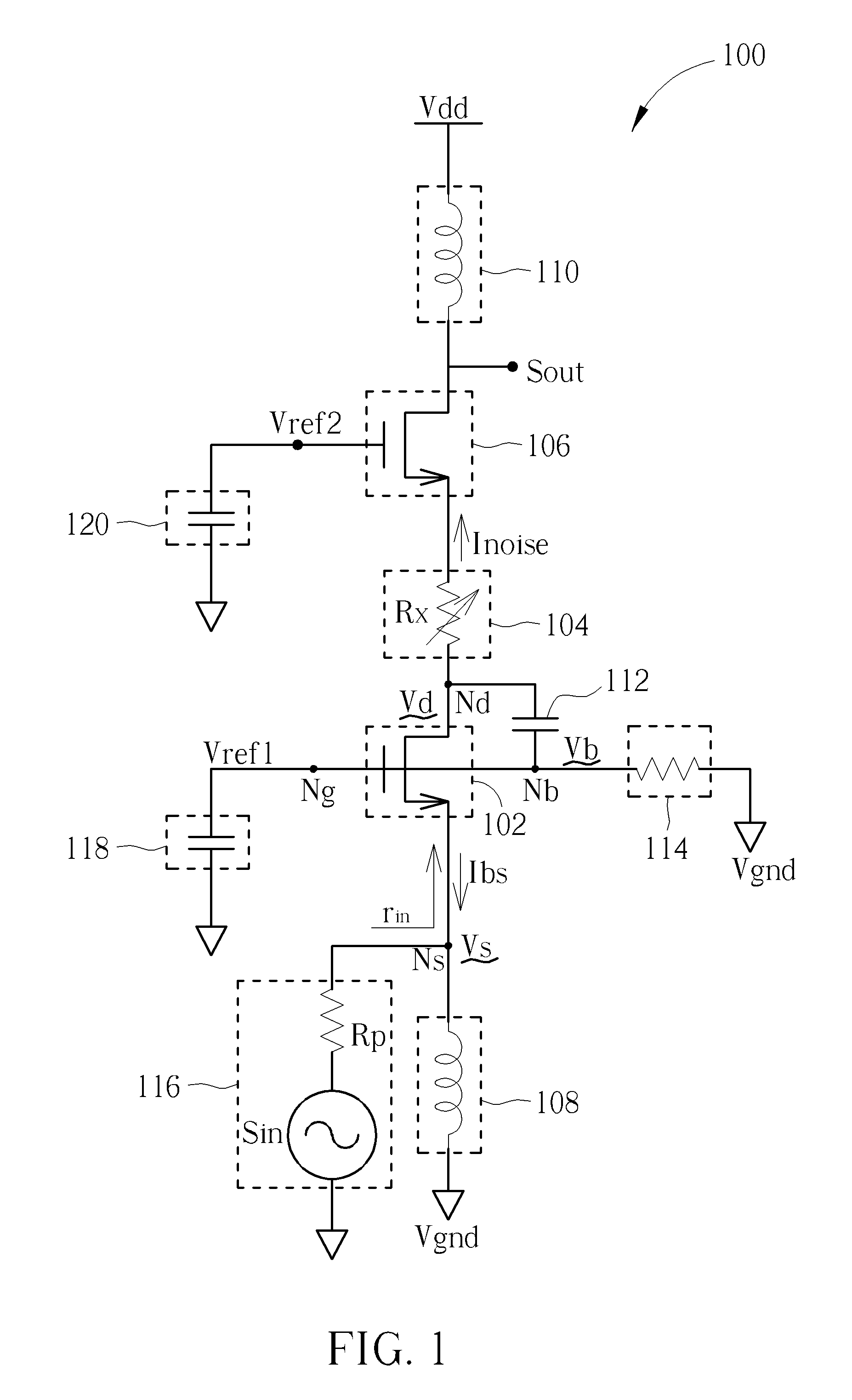 Low-noise signal amplifying circuit and method thereof