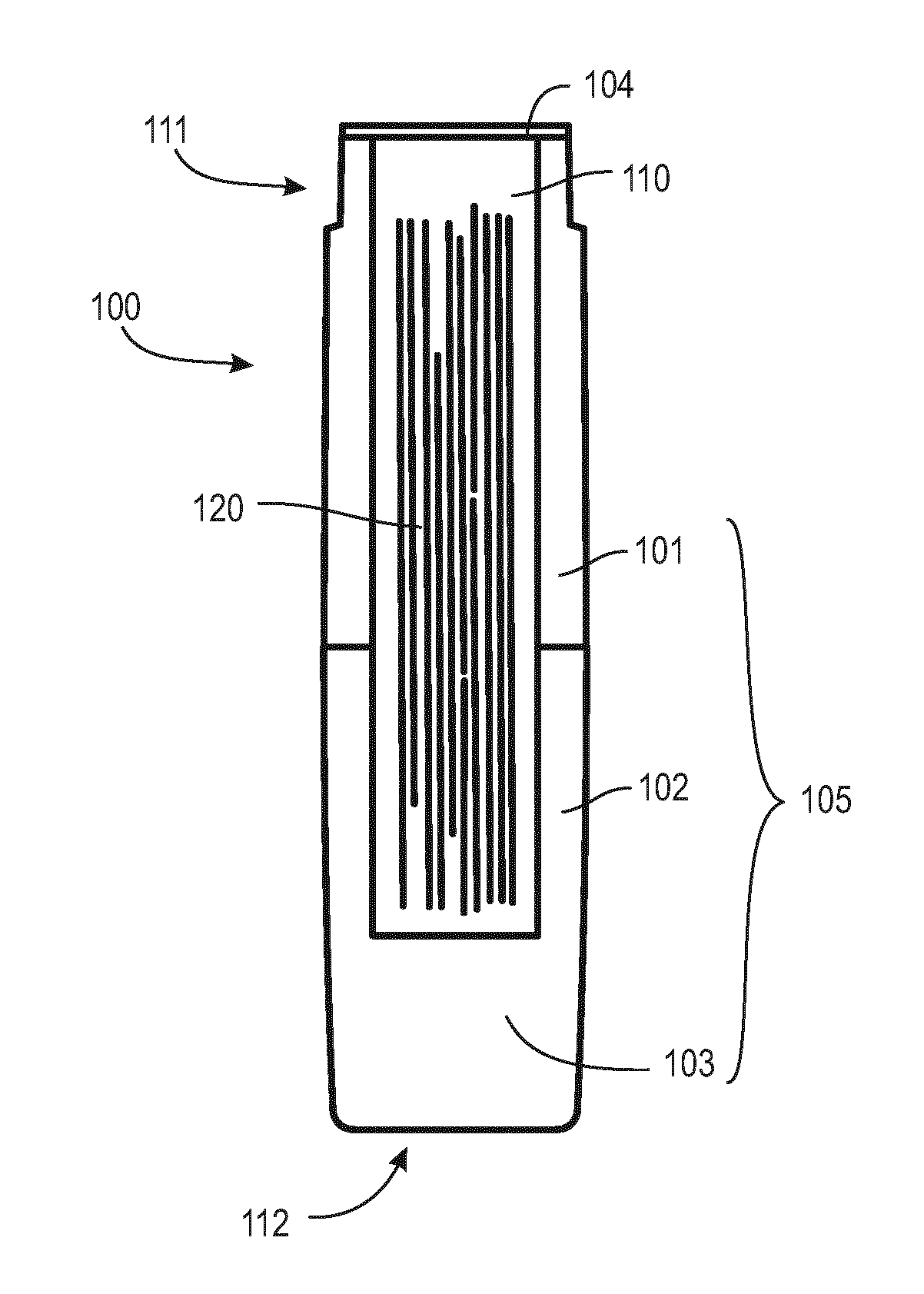 Capsule having a liquid transporting element for uses with an electronic smoking device