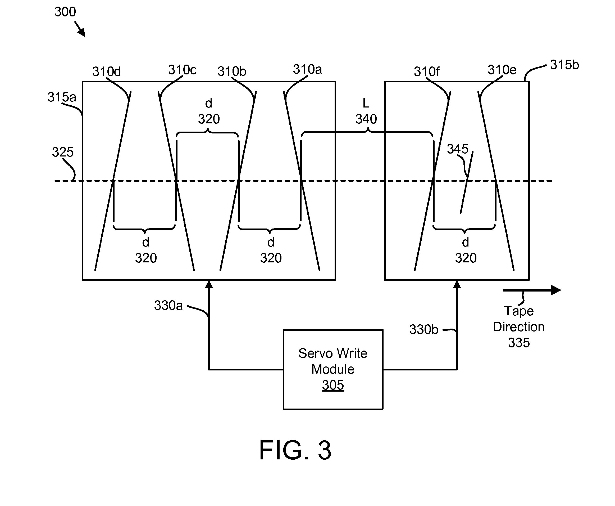 Apparatus, system, and method for timing based servo tape formating