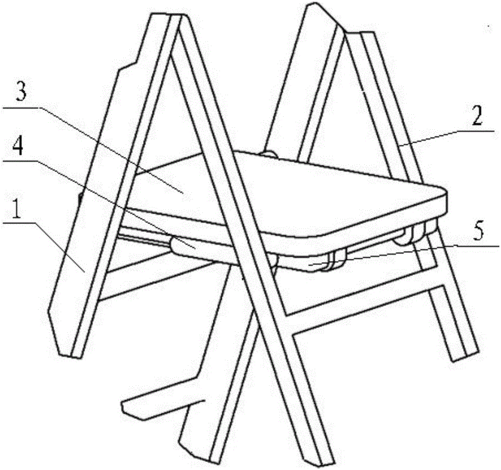 Double-purpose folding ladder