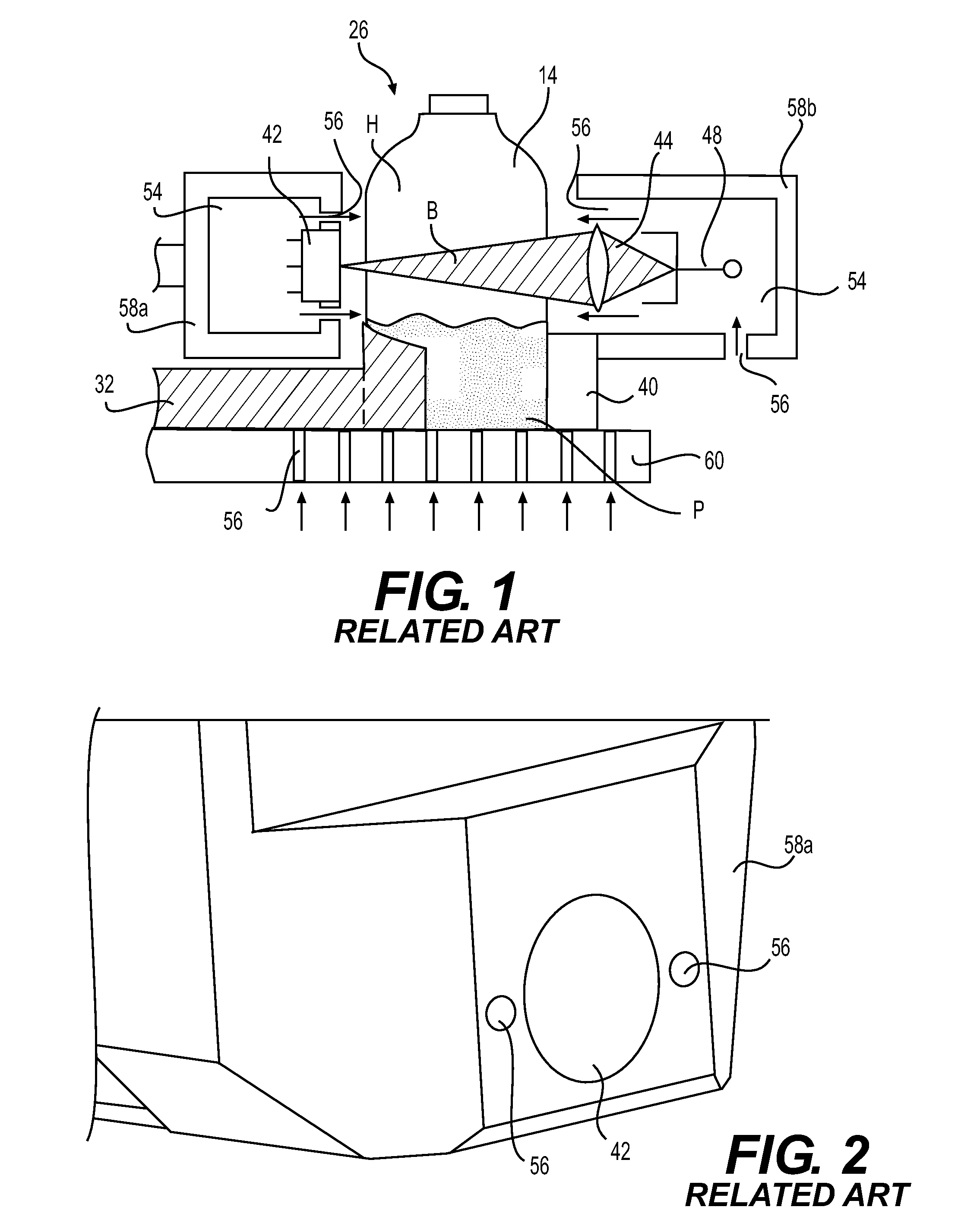 Method and apparatus for increased purge efficacy in optical absorption spectroscopic measurements of gases in sealed containers