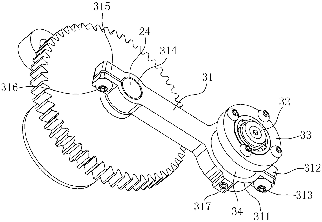 Single-degree-of-freedom rehabilitation training device with elliptical output trail