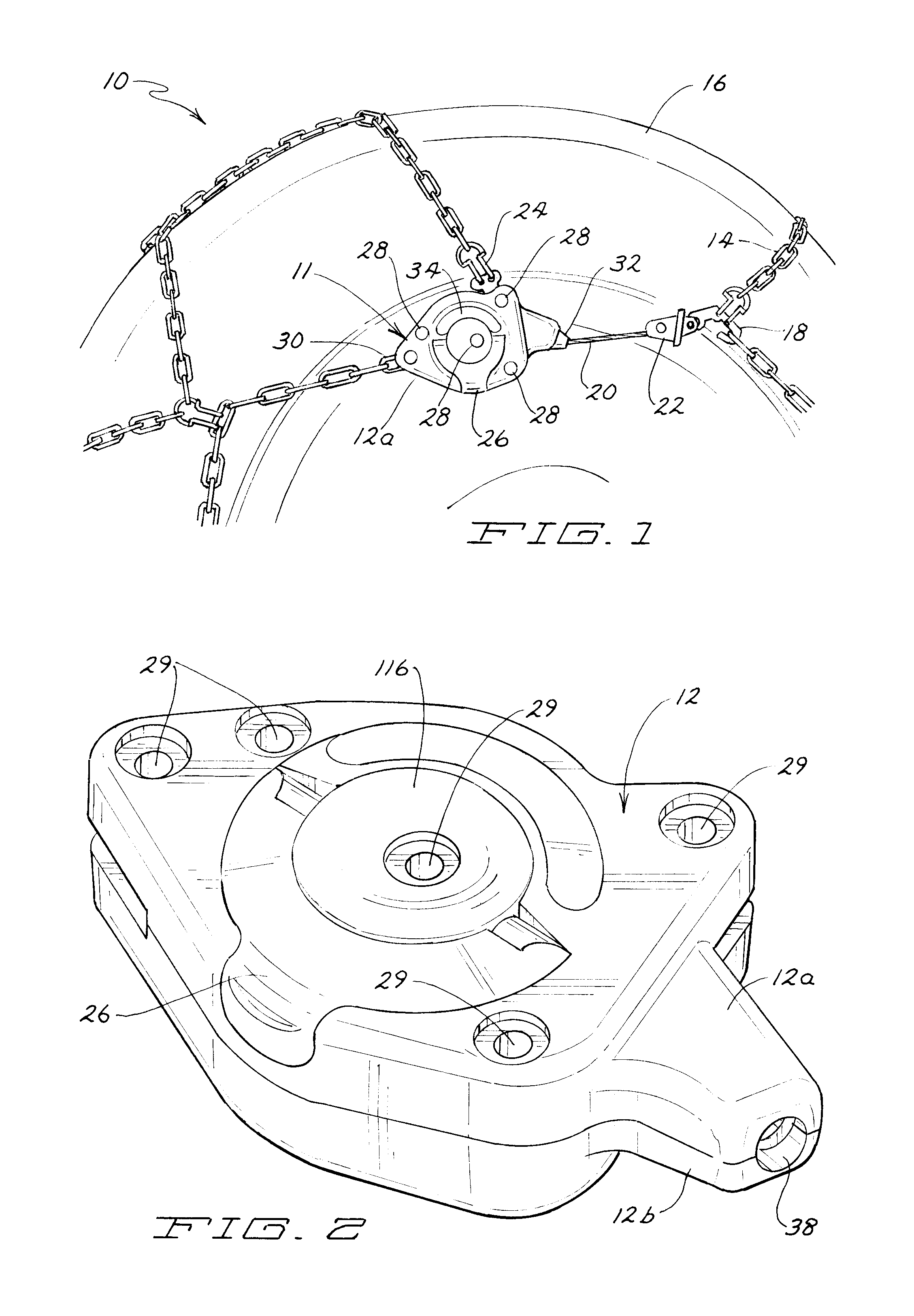 Self-Tightening Traction Assembly Having Tensioning Device