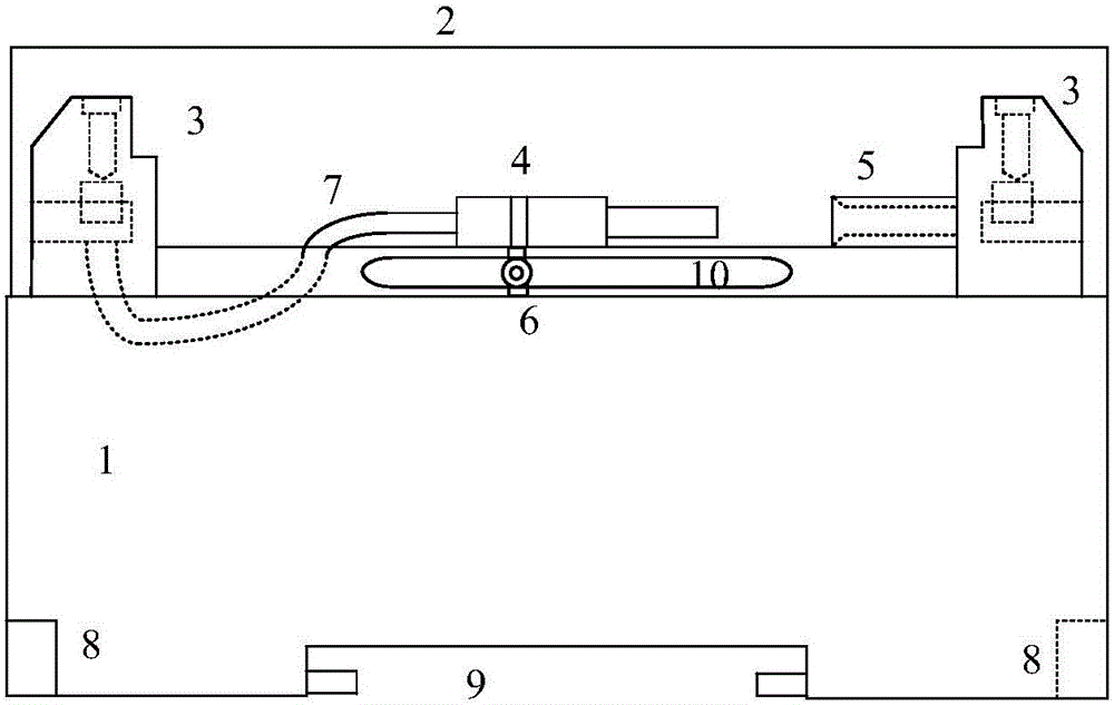 Control cable opening and closing device of high-voltage load control terminal and opening and closing method