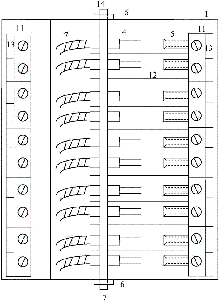 Control cable opening and closing device of high-voltage load control terminal and opening and closing method