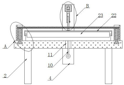 Steel plate coating device for insulating plate production line