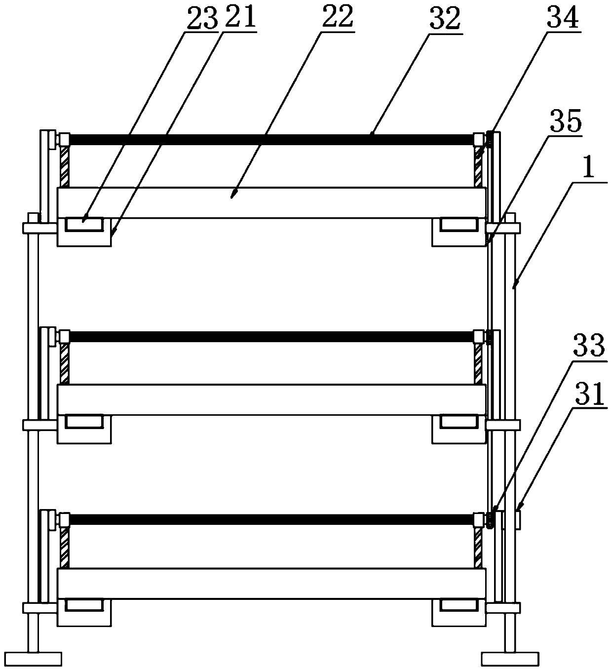 Novel hierarchical green pepper planting device