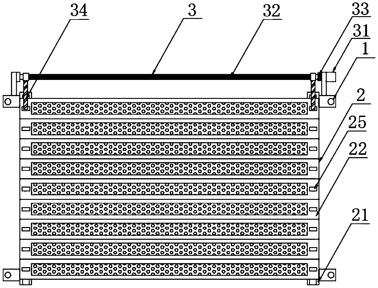 Novel hierarchical green pepper planting device