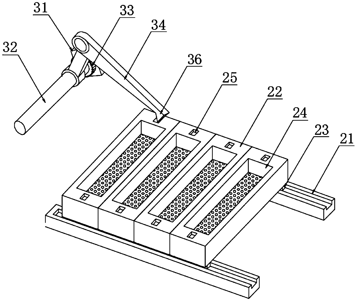 Novel hierarchical green pepper planting device