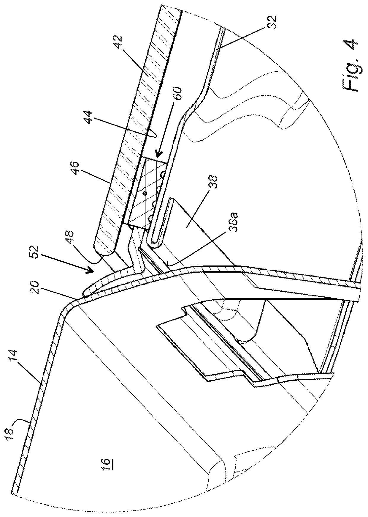 Vehicle rear liftgate seal