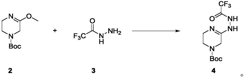 Preparation method of sitagliptin intermediate