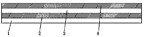 Flocking hot melt membrane and production technology thereof