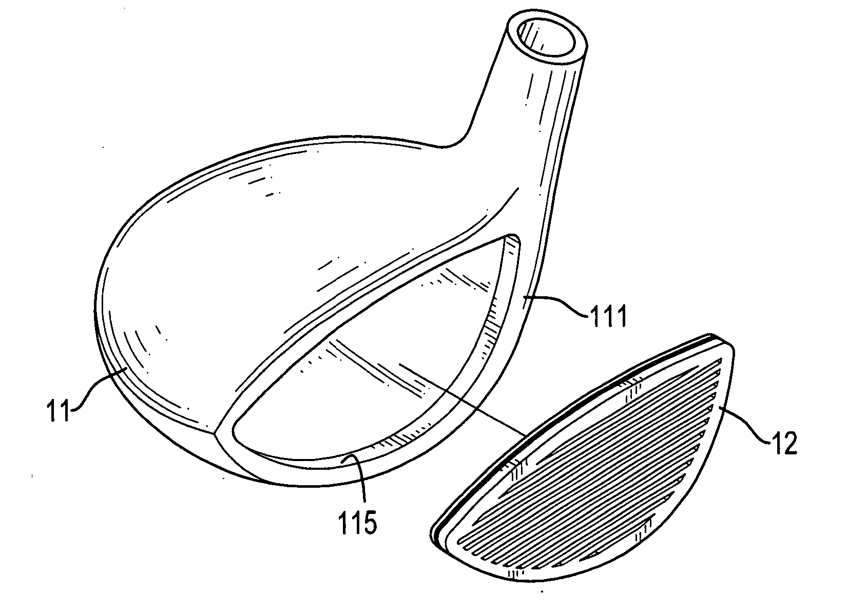 Wood type golf club head