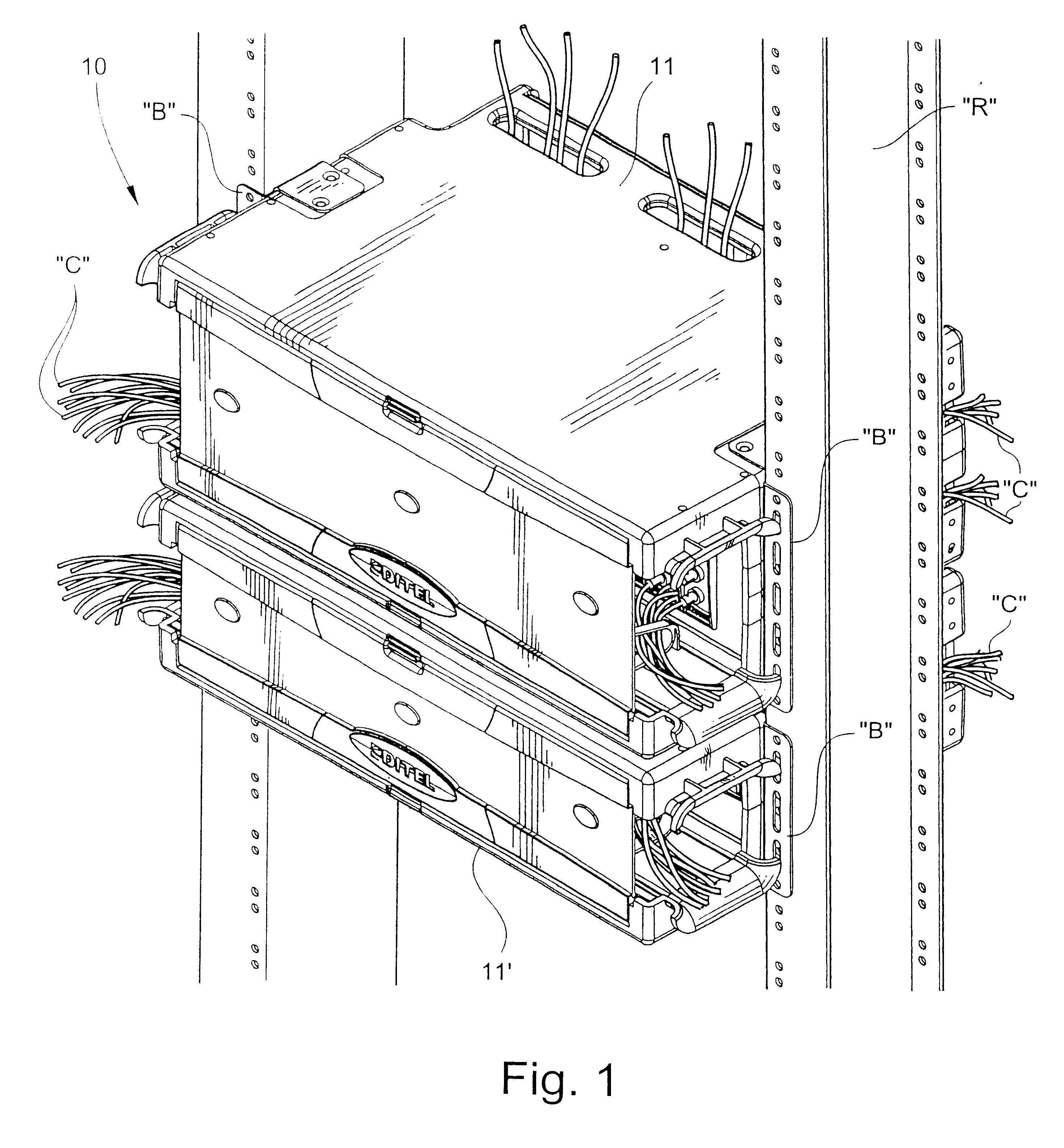 Cable connector plate and method for interconnecting ends of fiber optic cable