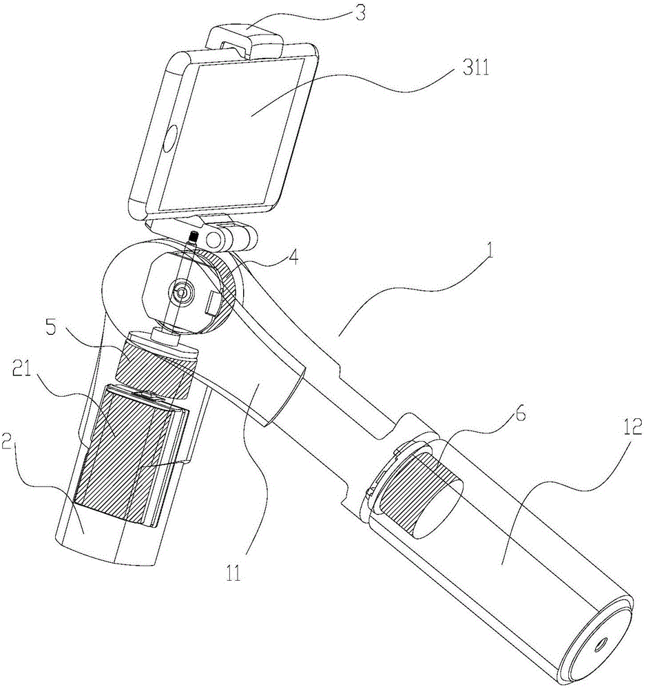 Counterweight type rotary bracket, holder comprising bracket and counterweight method
