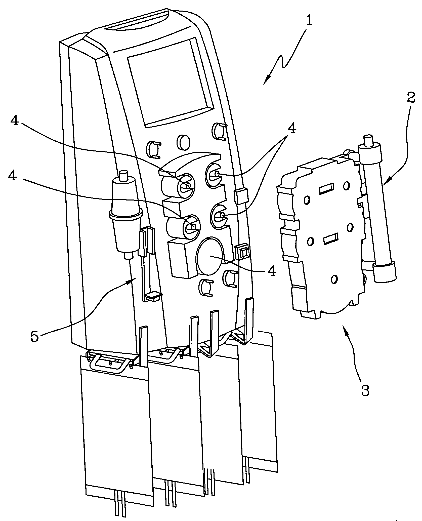 Infusion device for medical fluids