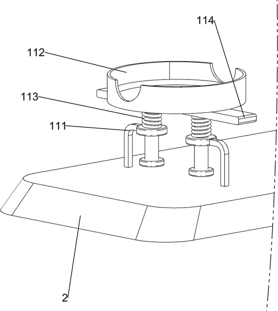 Logo printing device for surface of circular gift packaging box