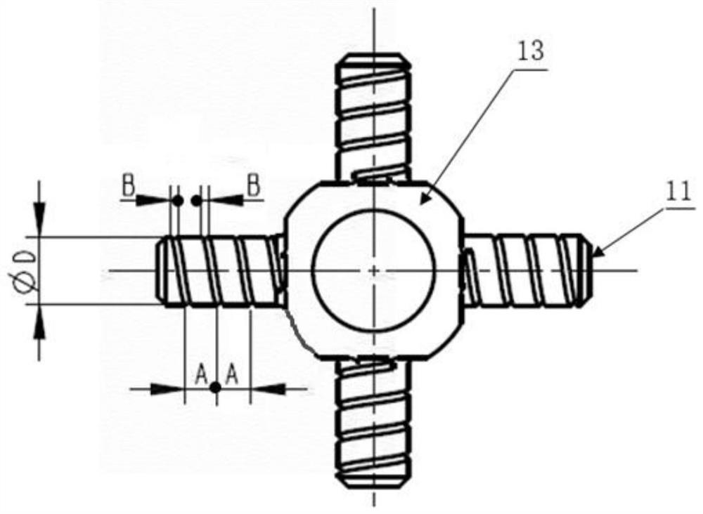 Cross shaft with spiral line oil storage grooves and differential mechanism