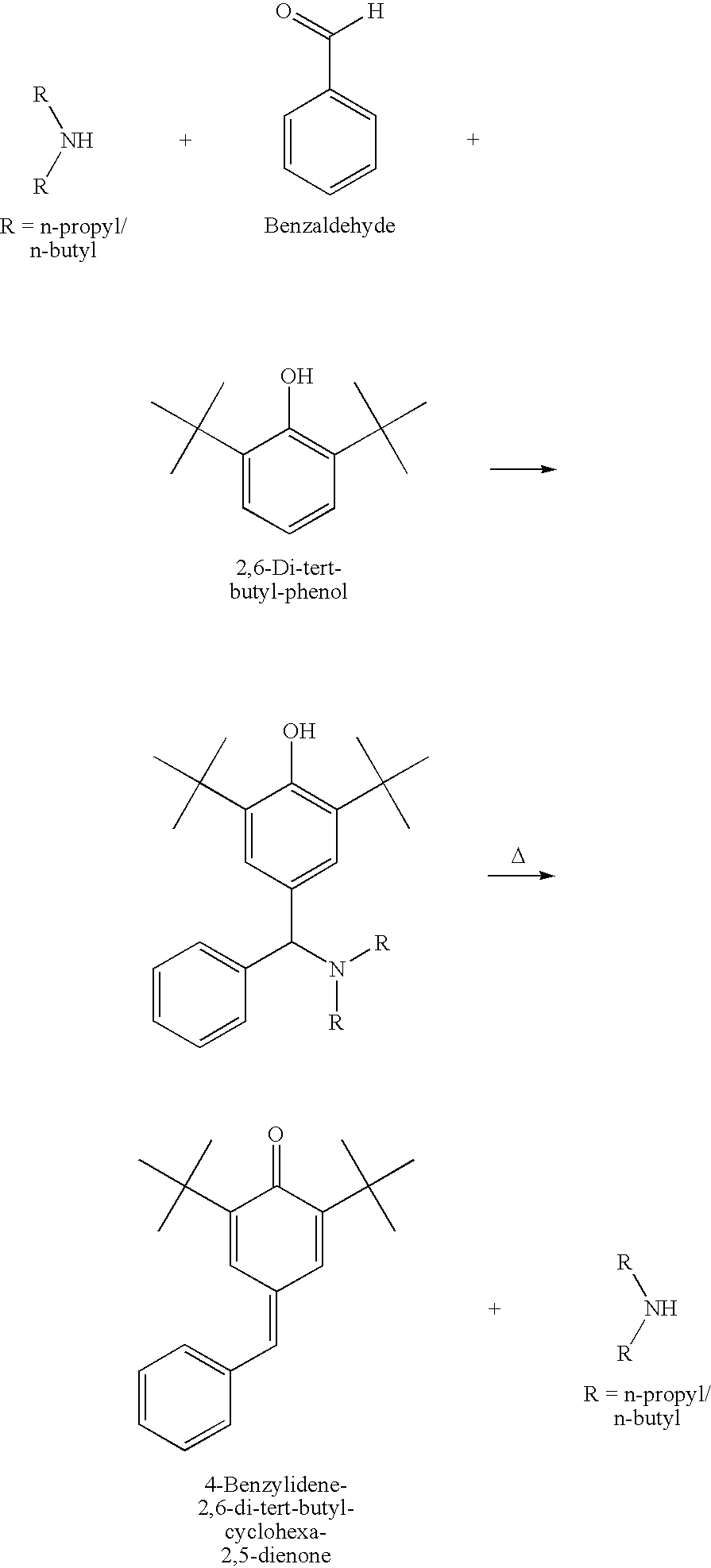 Process for the production of quinone methide